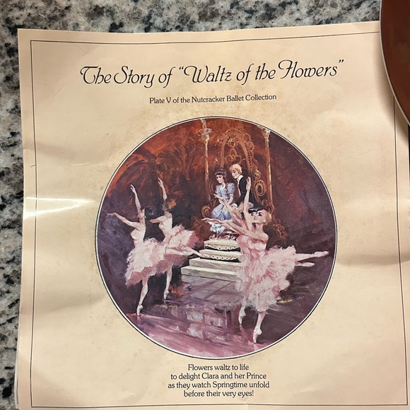 Plate V of the Nutcracker Ballet Collection—The Waltz of the Flowers 1980 - Picture 2 of 3